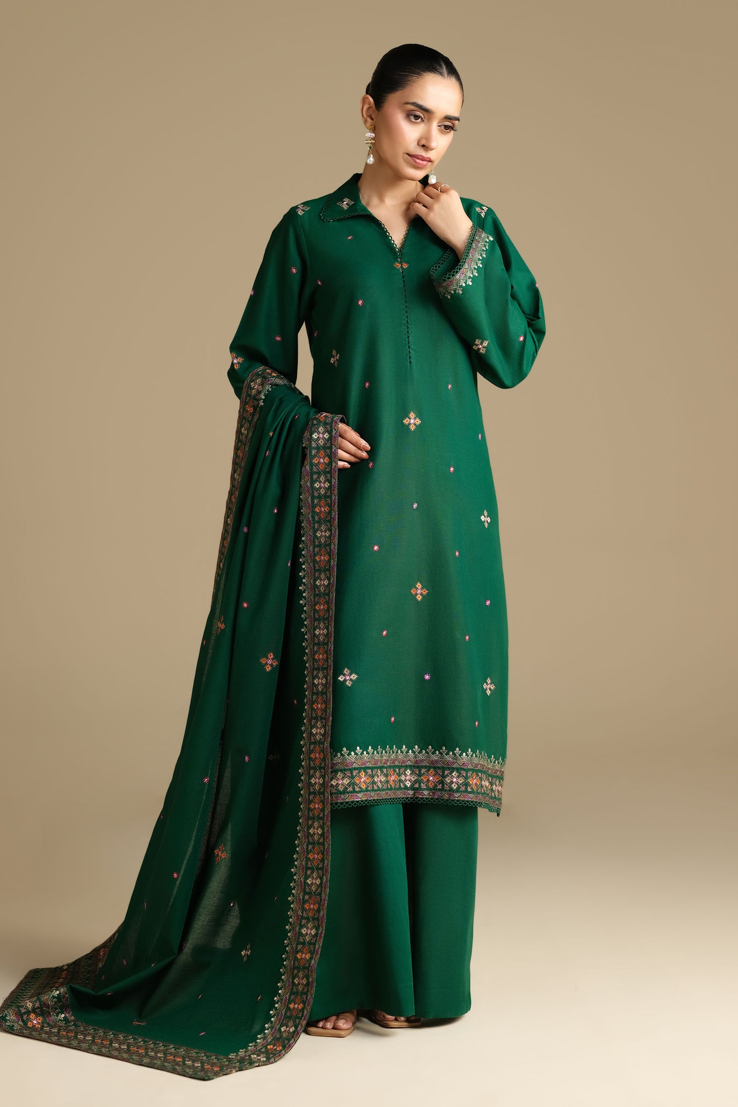 KHADDAR | EMBROIDERED