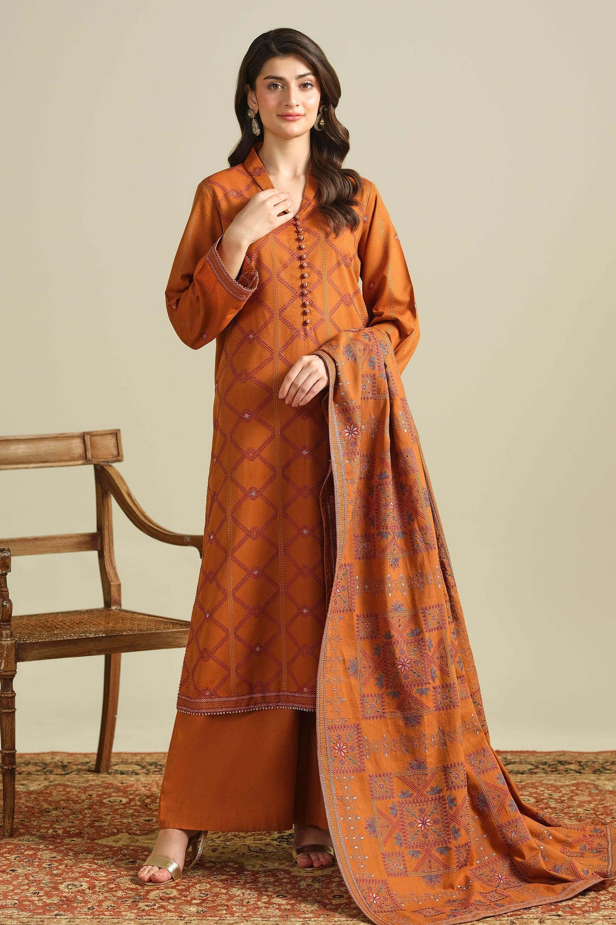 VISCOSE KARANDI | EMBROIDERED