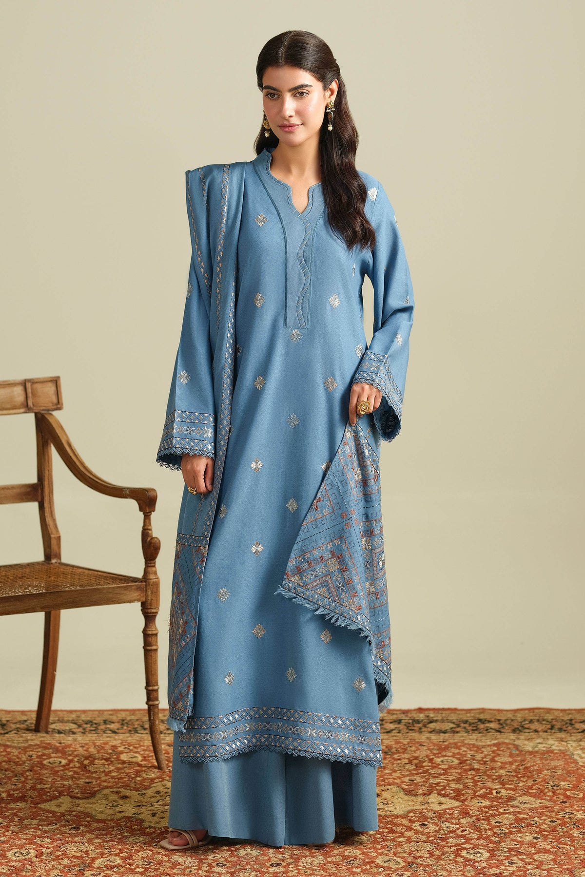 VISCOSE KARANDI | EMBROIDERED
