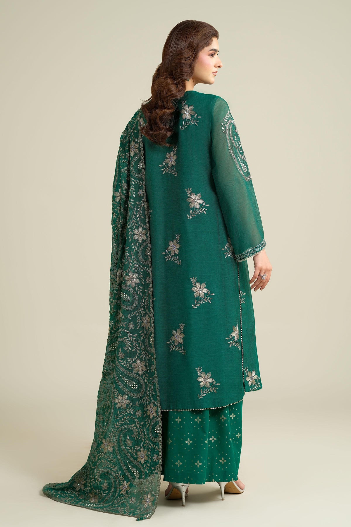 KHAADI NET | EMBROIDERED