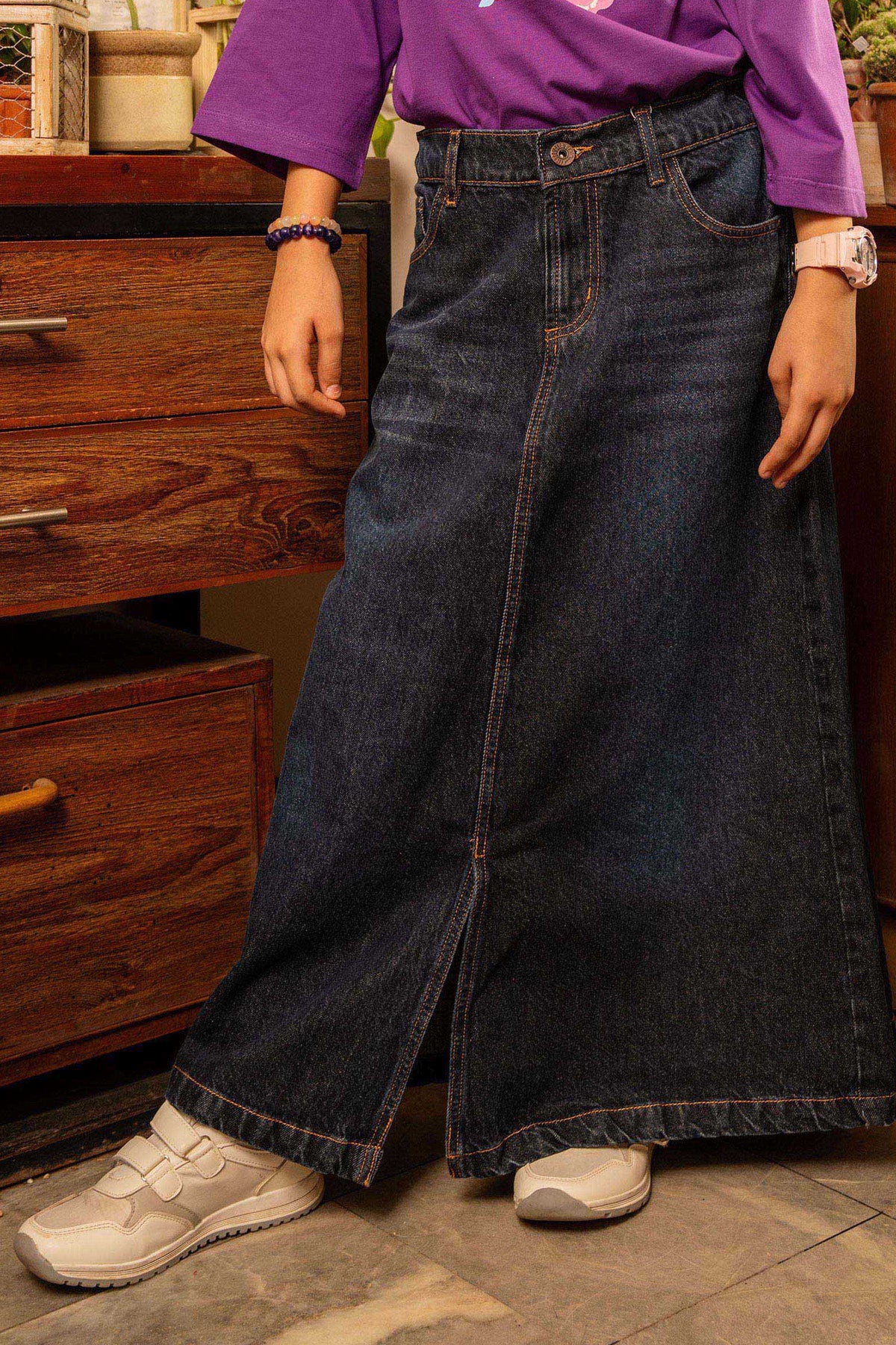 Girls Denim Skirt - GDSK592426