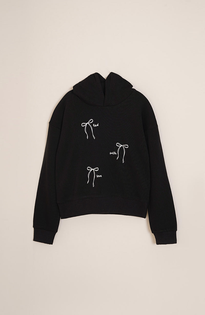 Bow Hoodie - GHK622425 - Shop Now at Leisure Club