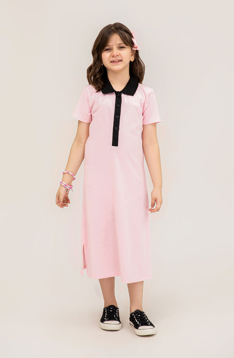 Girl Midi Polo Dress - GKD701325 - Shop Now at Leisure Club