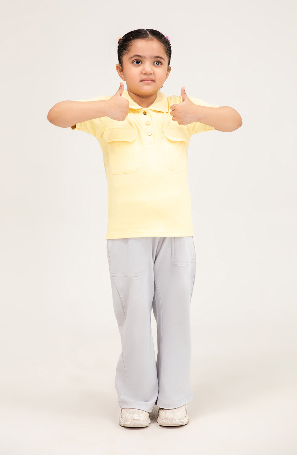 Girl Short Sleeve Polo With Patch