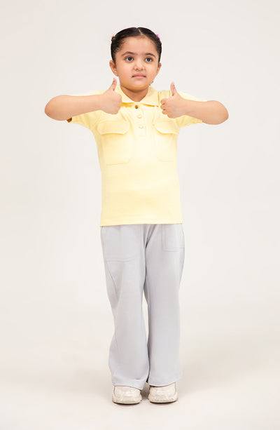 Girl Short Sleeve Polo With Patch