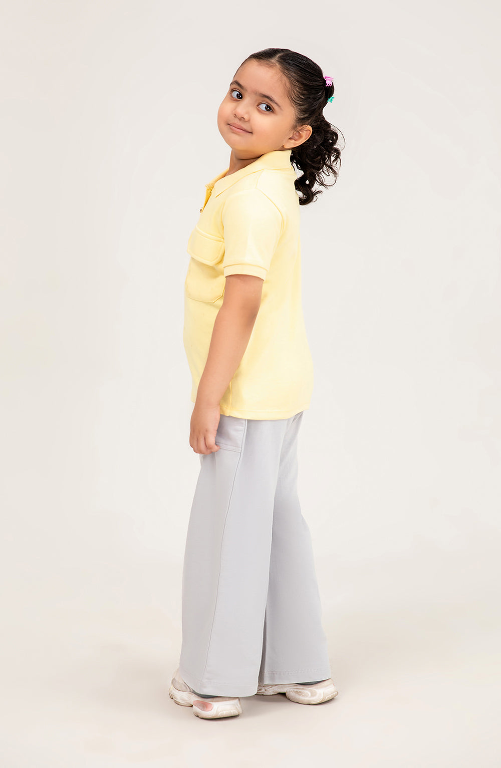 Girl Short Sleeve Polo With Patch