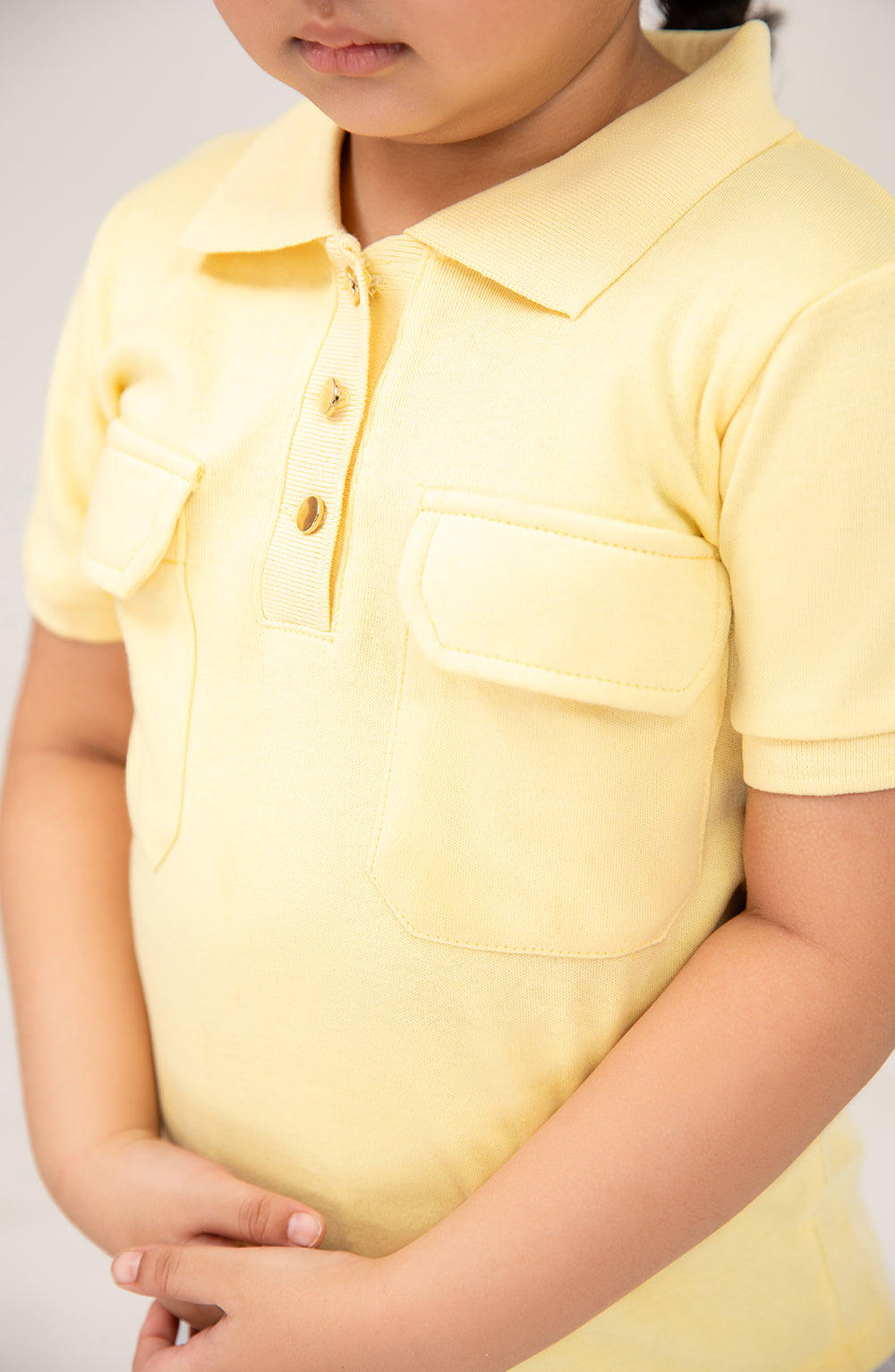 Girl Short Sleeve Polo With Patch