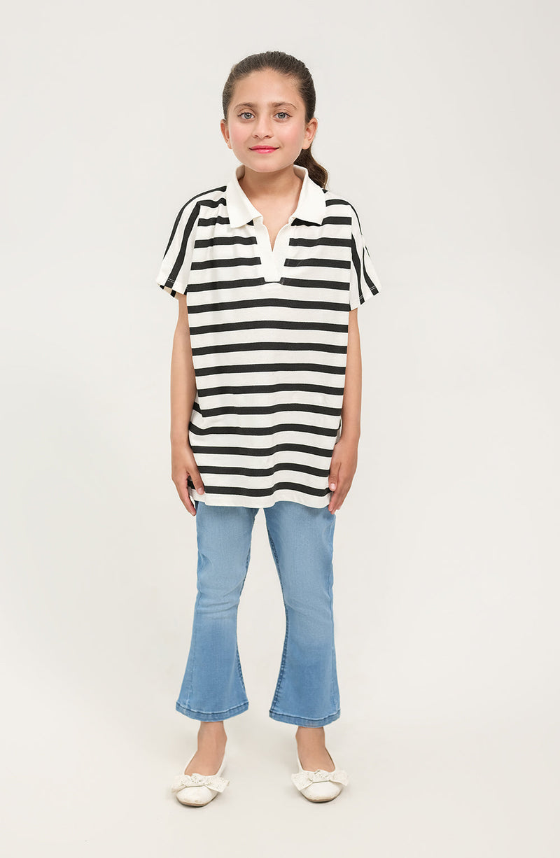 Girl Boxy Polo - GKT717125 - Shop Now at Leisure Club