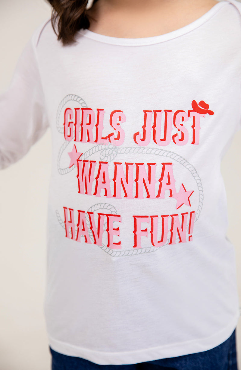 Girl Wanna Have Fun Tee - GKT720325 - Shop Now at Leisure Club