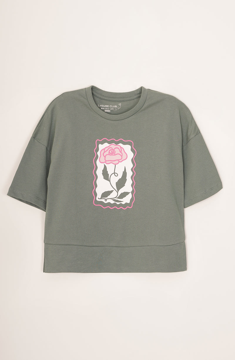Girls Printed Tee - GKT769325 - Shop Now at Leisure Club