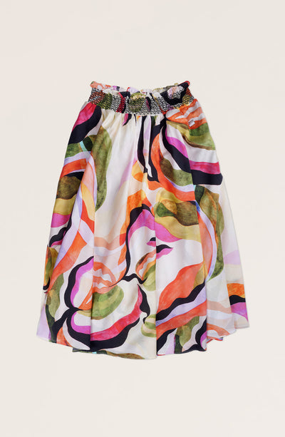 Girl Smocked Full Circle Skirt