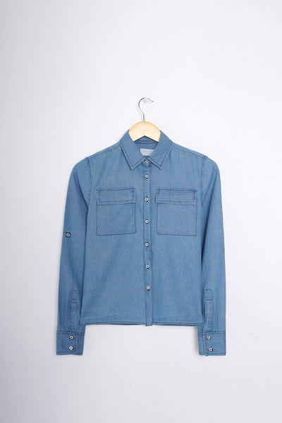 Double Pocket F/S Shirt - GW607424 - Shop Now at Leisure Club