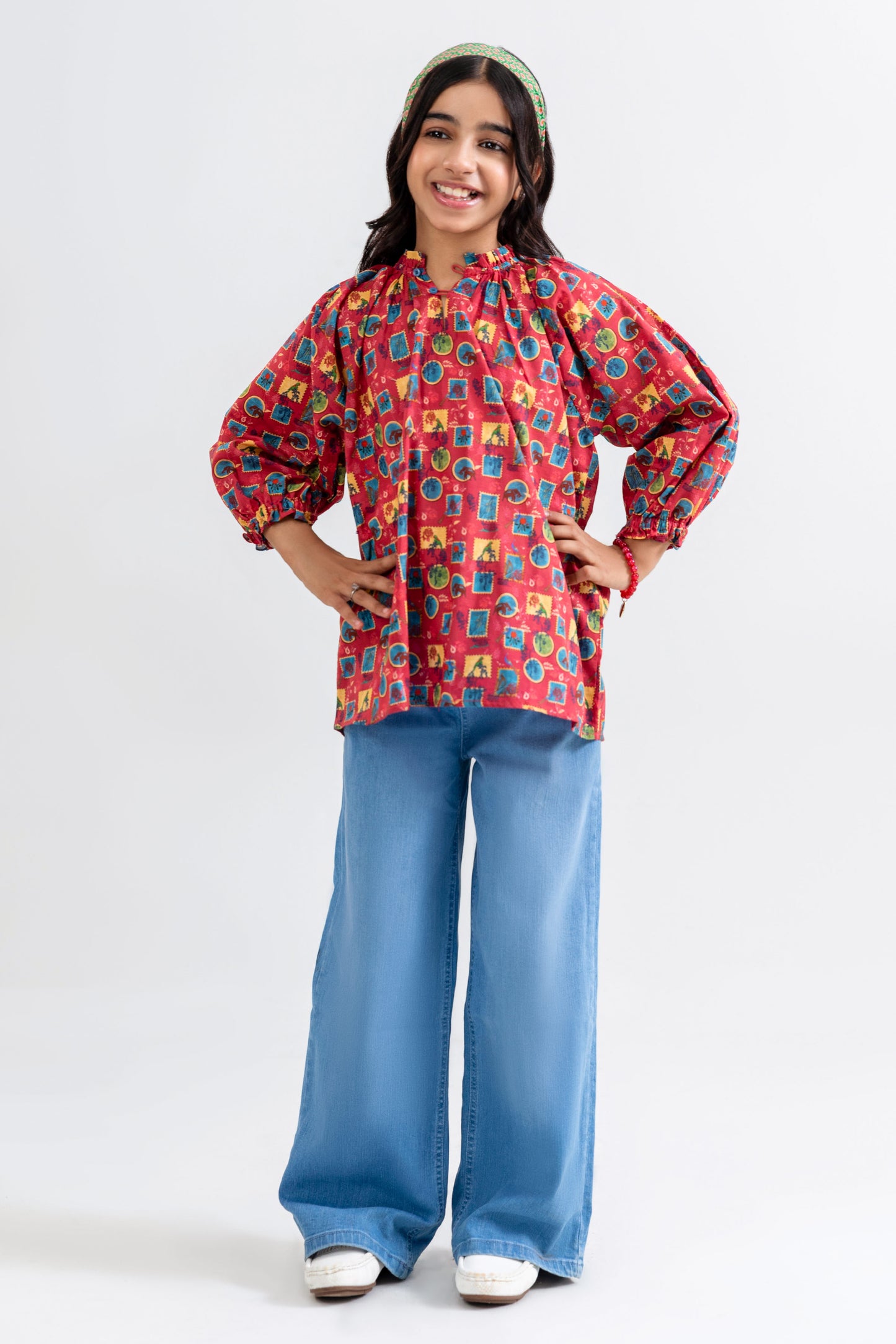Printed Boho Top - GW701126