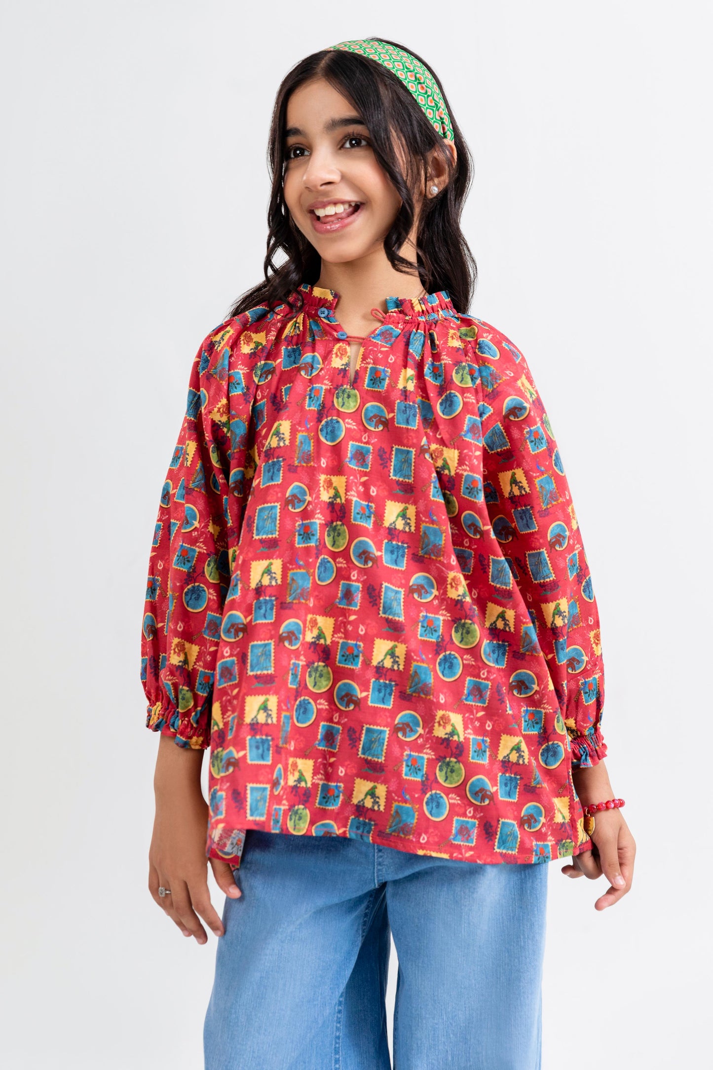 Printed Boho Top - GW701126