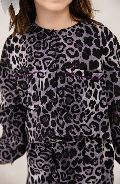 Girl Cheeta Printed Co Ord - GWC703125 - Shop Now at Leisure Club