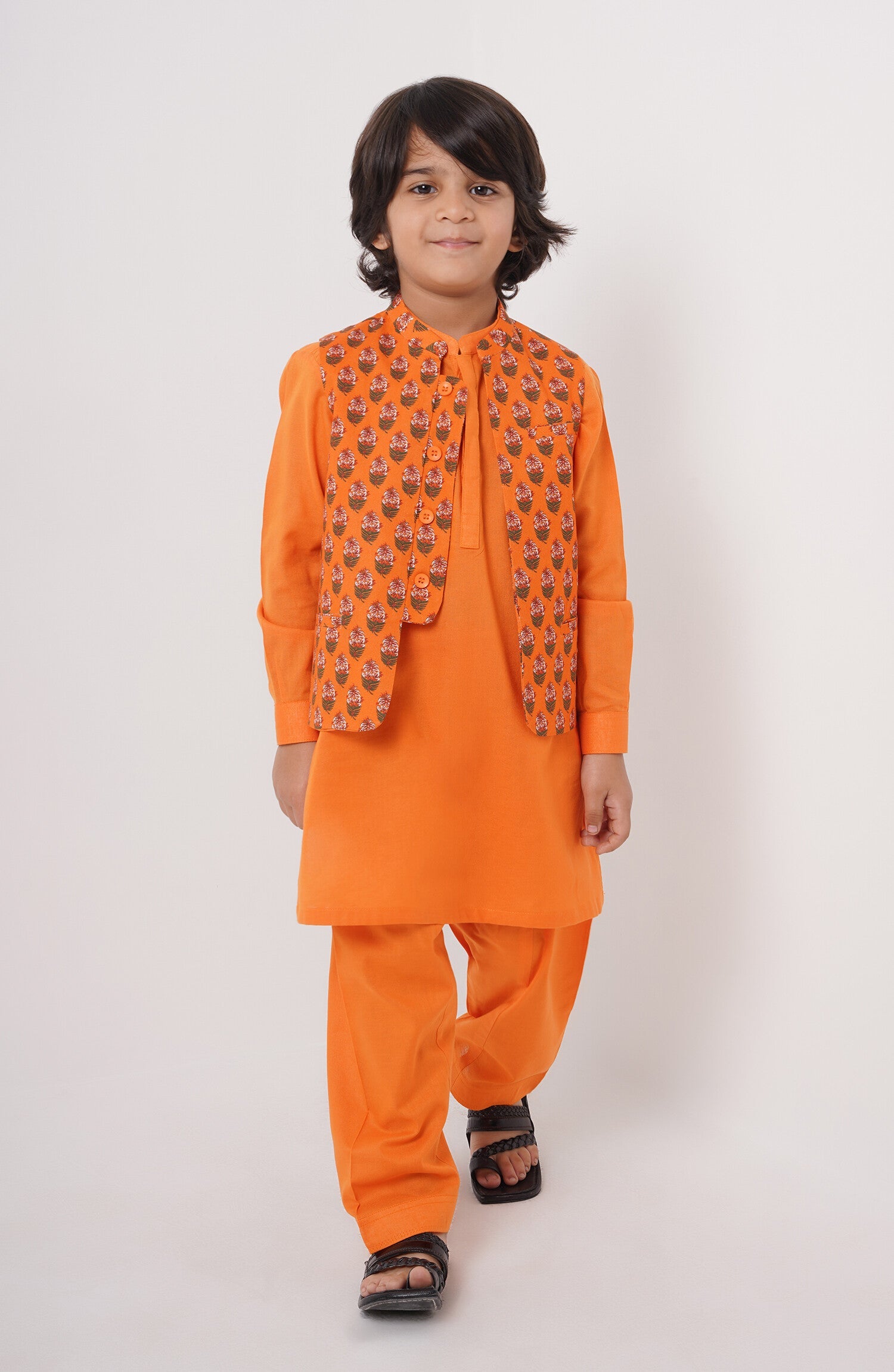 Printed Waist Coat 3piece Infant - SIS610424 - Shop Now at Leisure Club