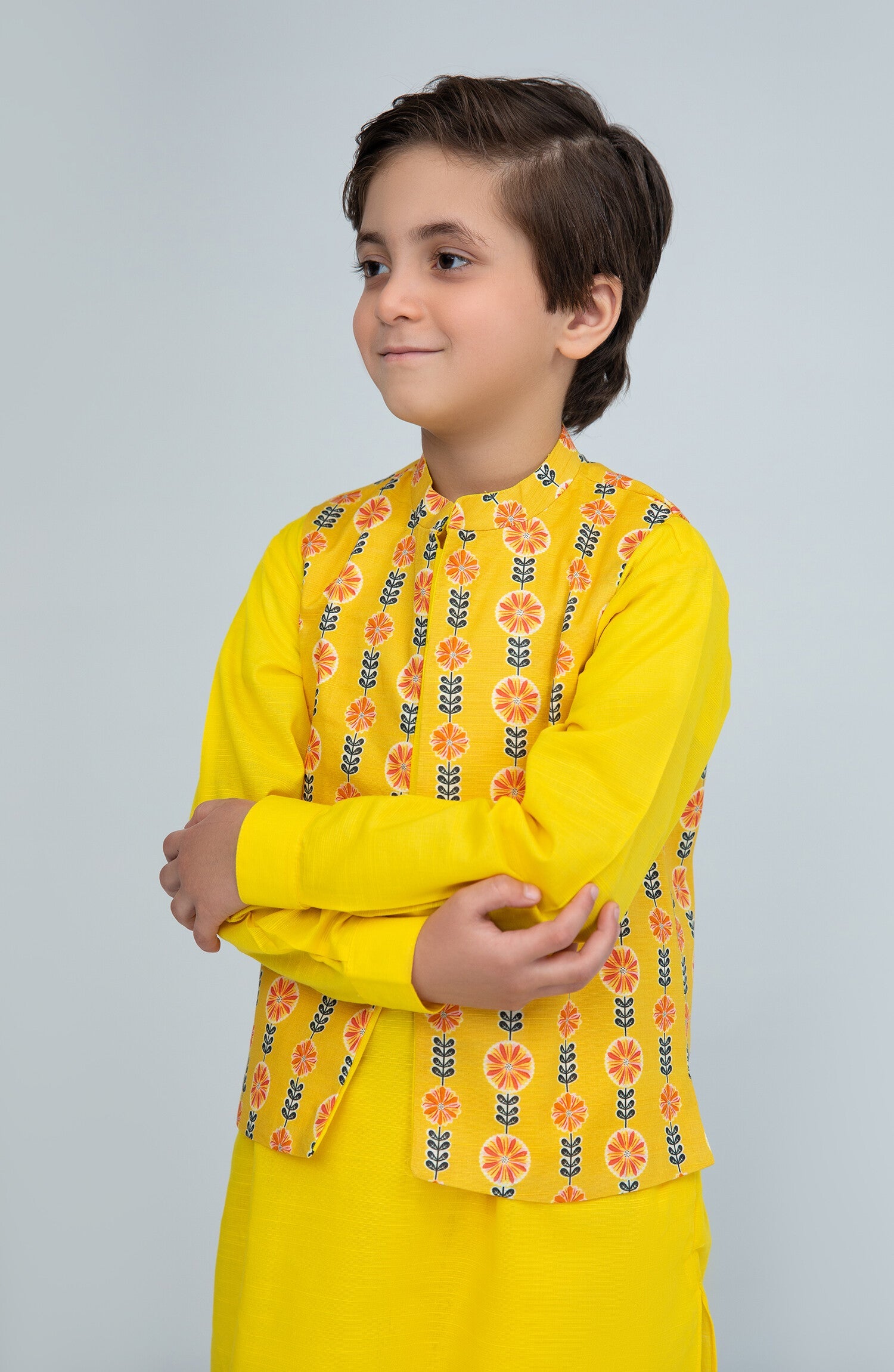 Printed Waist Coat 3piece Infant - SIS945324 - Shop Now at Leisure Club