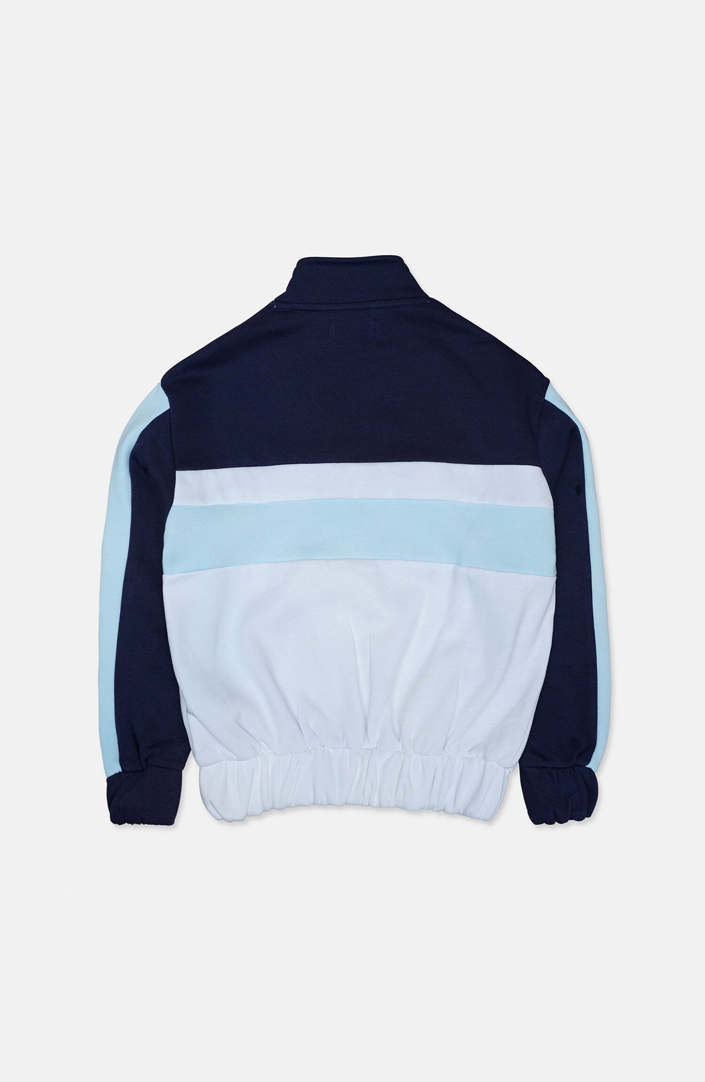 COLOR BLOCK MOCK ZIPPER