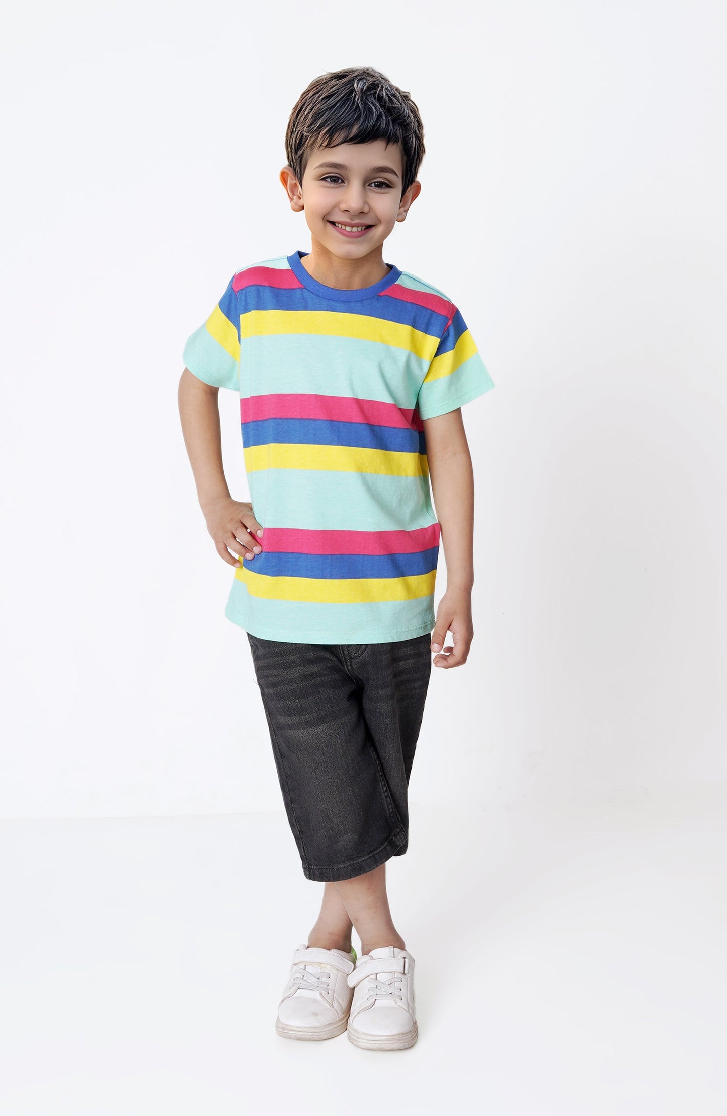 Yarndyed T-Shirt - IBK702124 - Shop Now at Leisure Club