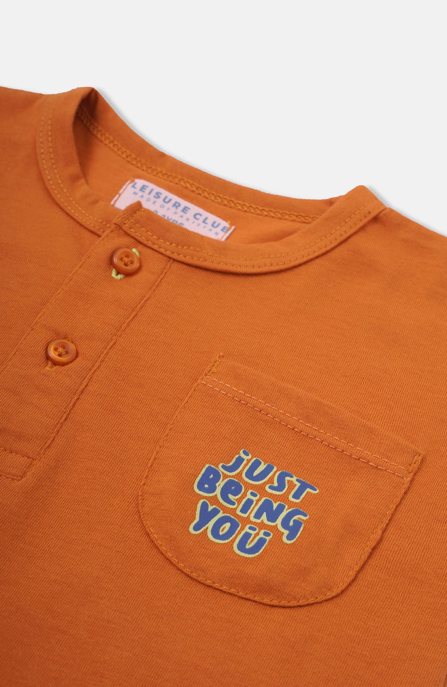 Drop Shoulder Henley
