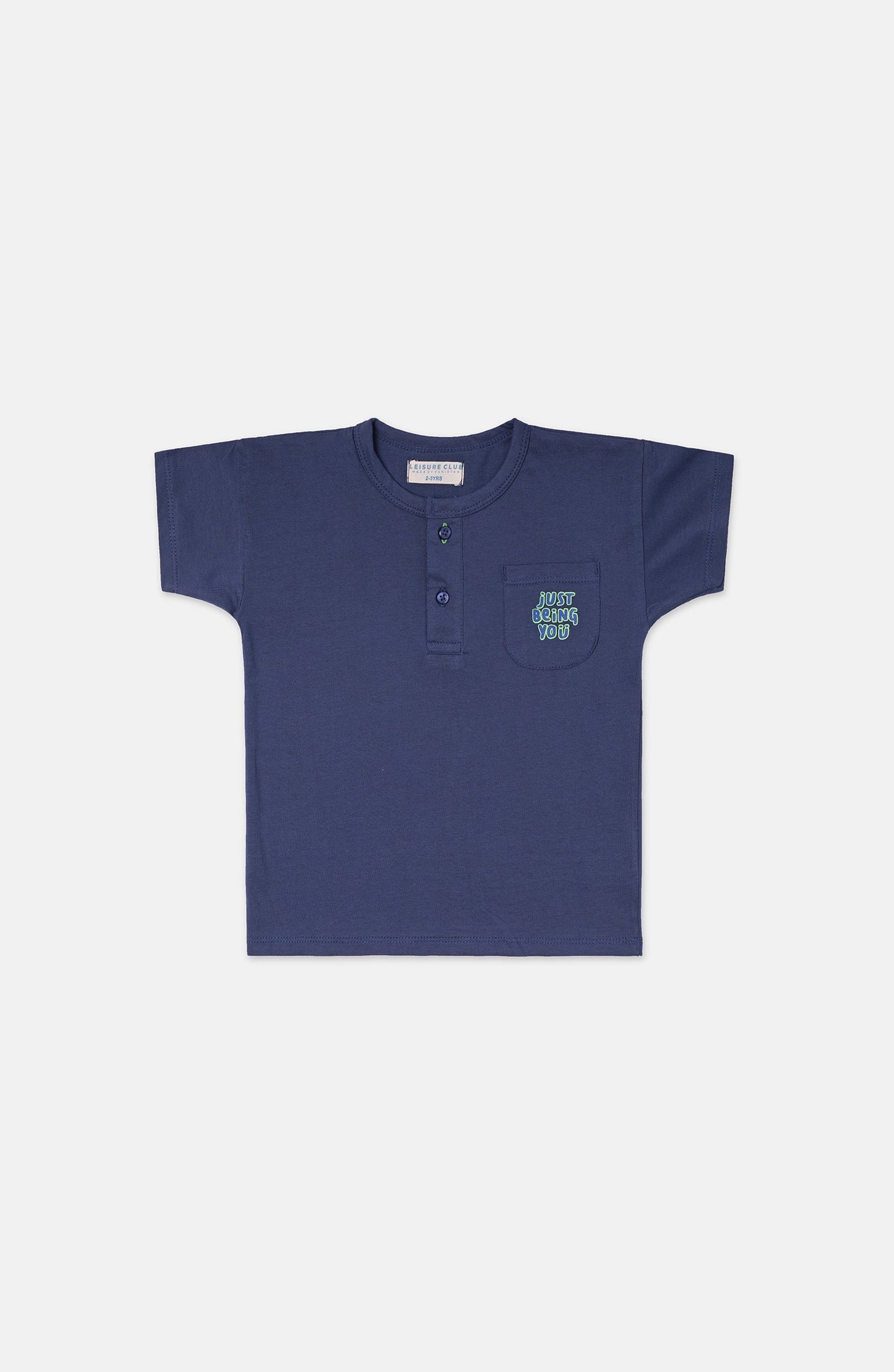 Drop Shoulder Henley