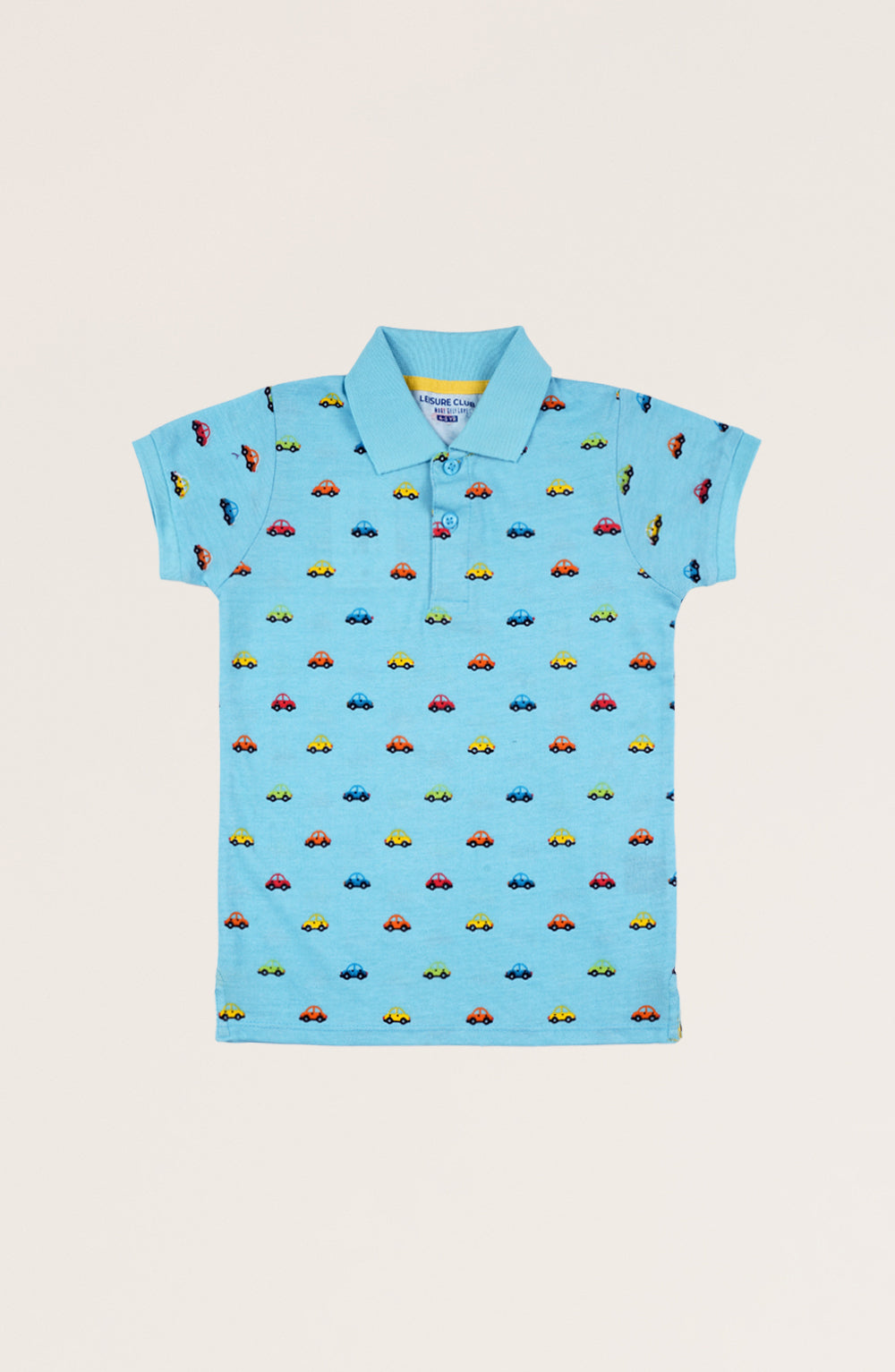 Boys Car Print Polo