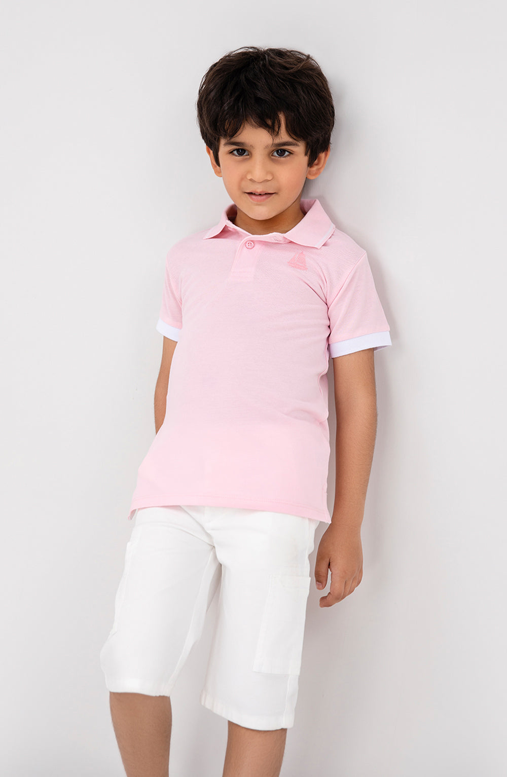 Boys Pink Polo Shirt