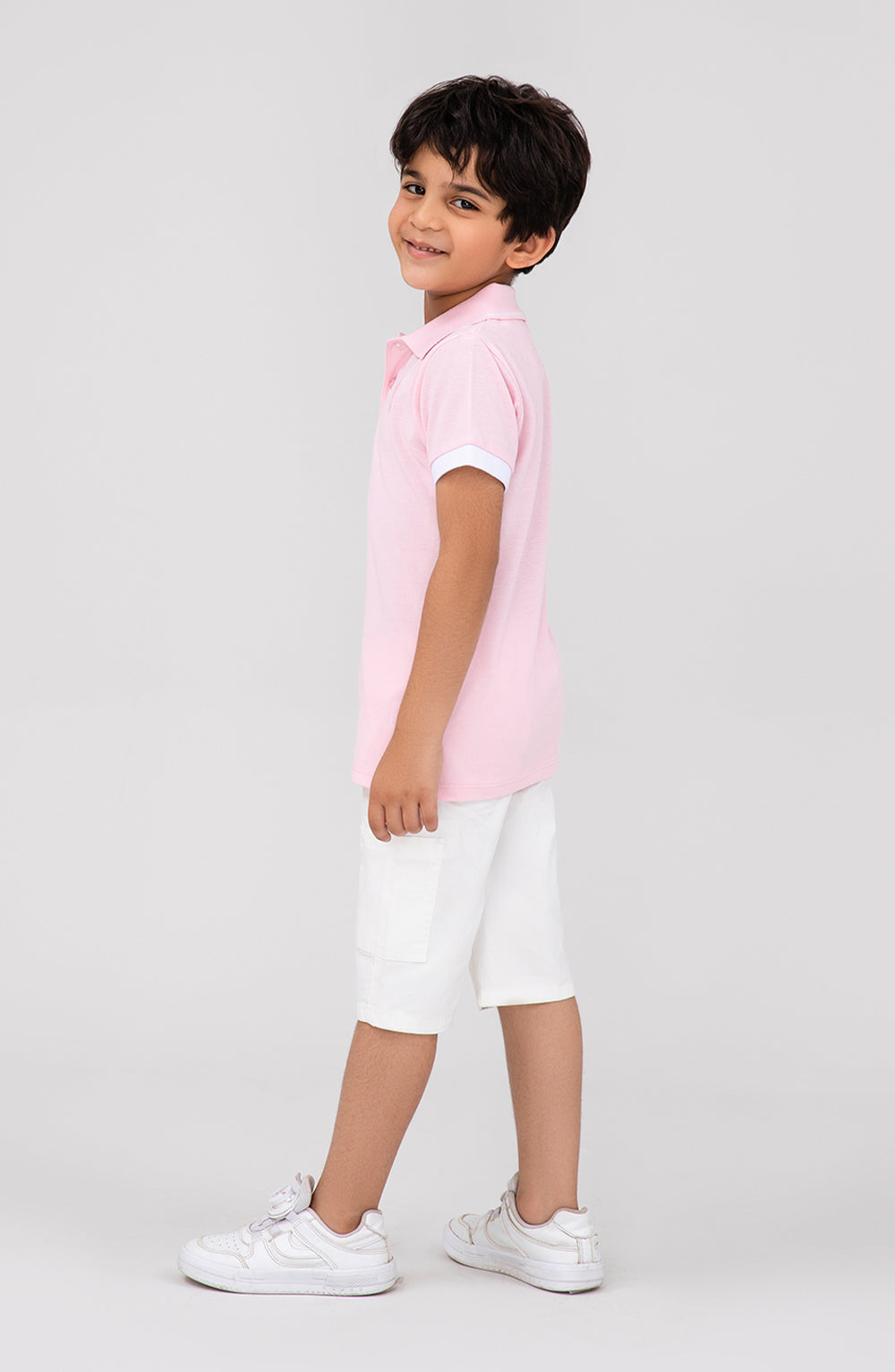 Boys Pink Polo Shirt