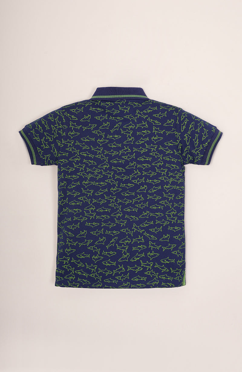 Boys Printed Polo - IBKP752325 - Shop Now at Leisure Club