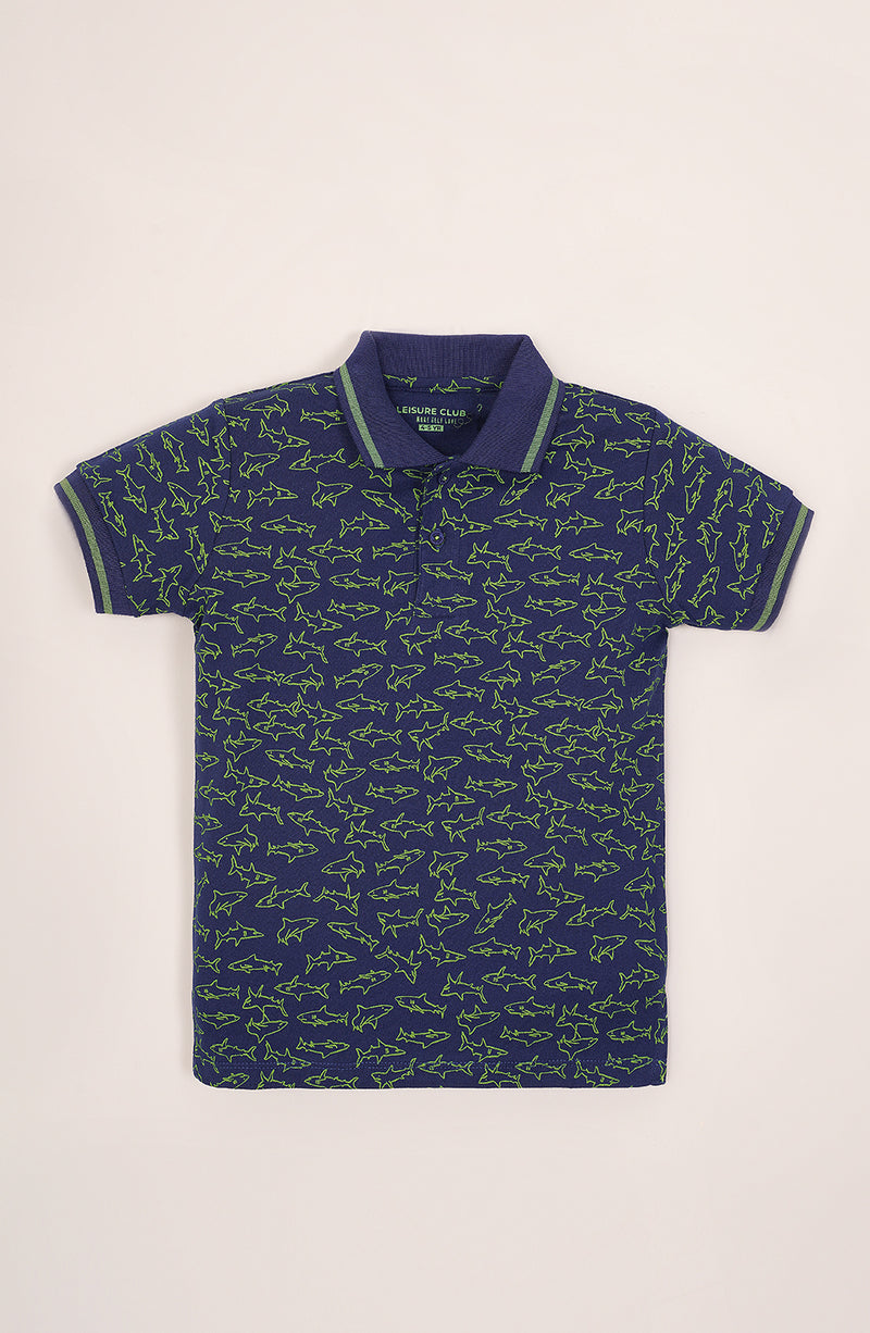 Boys Printed Polo - IBKP752325 - Shop Now at Leisure Club