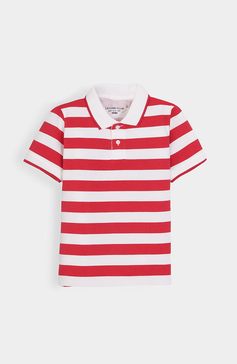 Striper Polo - IBKP755325 - Shop Now at Leisure Club