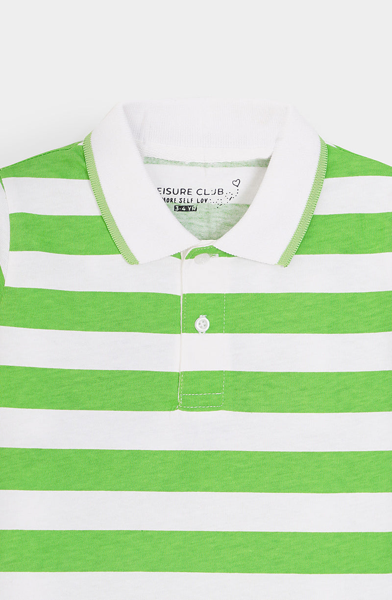 Striper Polo - IBKP756325 - Shop Now at Leisure Club
