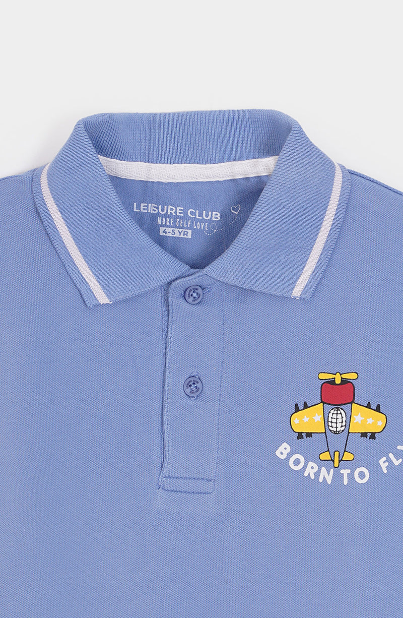 Printed Polo - IBKP759325 - Shop Now at Leisure Club