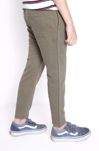 Printed Blue Trousers In Frenc - IBKT906324 - Shop Now at Leisure Club