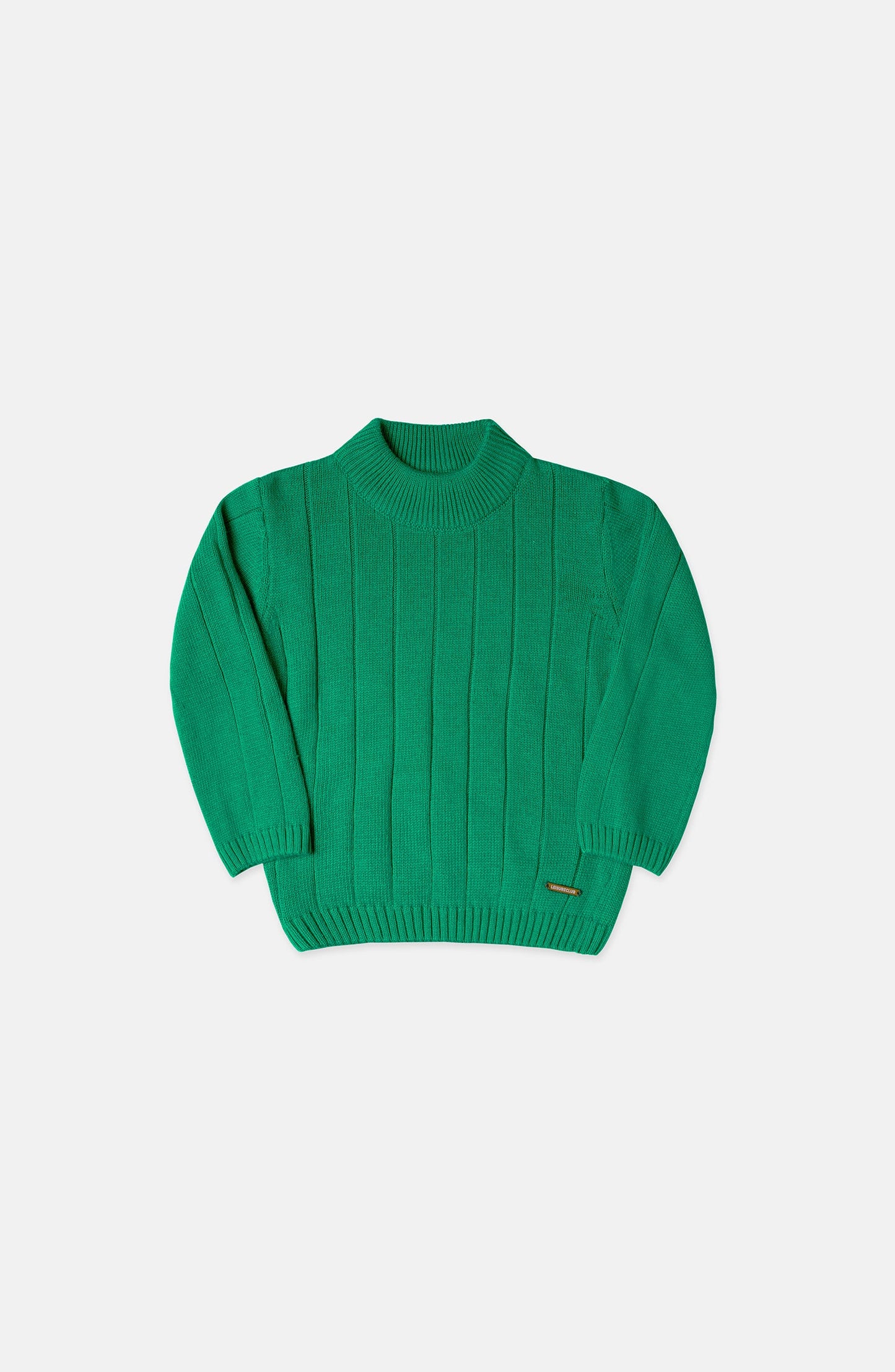 Mock Neck Drop Needle Sweater