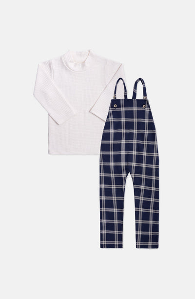 2piece Knit Printed Dungarees - IBSU603423 - Shop Now at Leisure Club