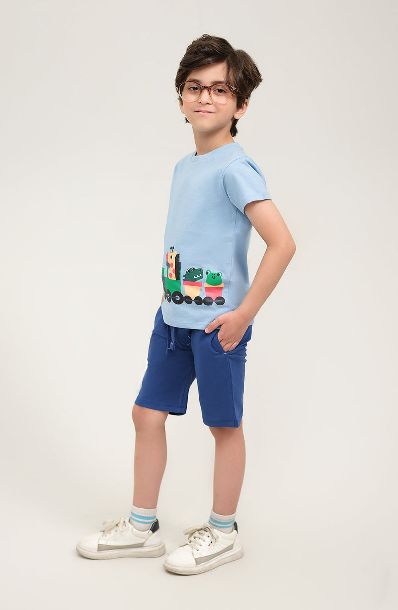 Boys Animal Train Co-Ord Set - IBSU703125 - Shop Now at Leisure Club