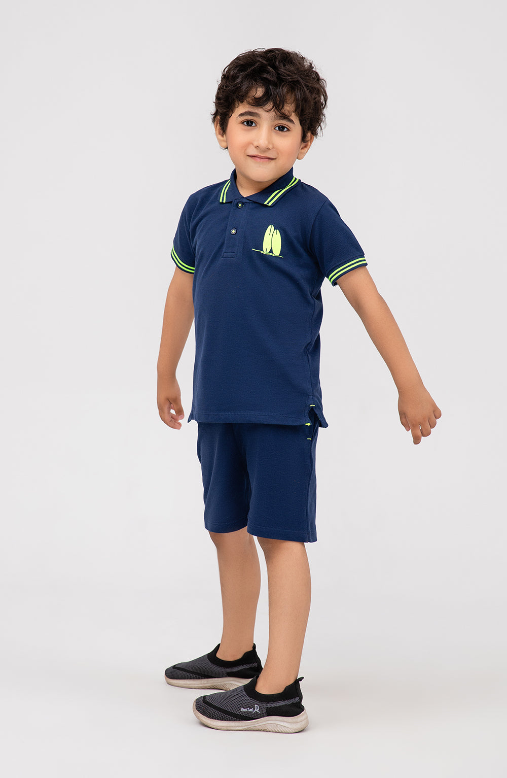 Boys Basic Polo Co-Ord Set