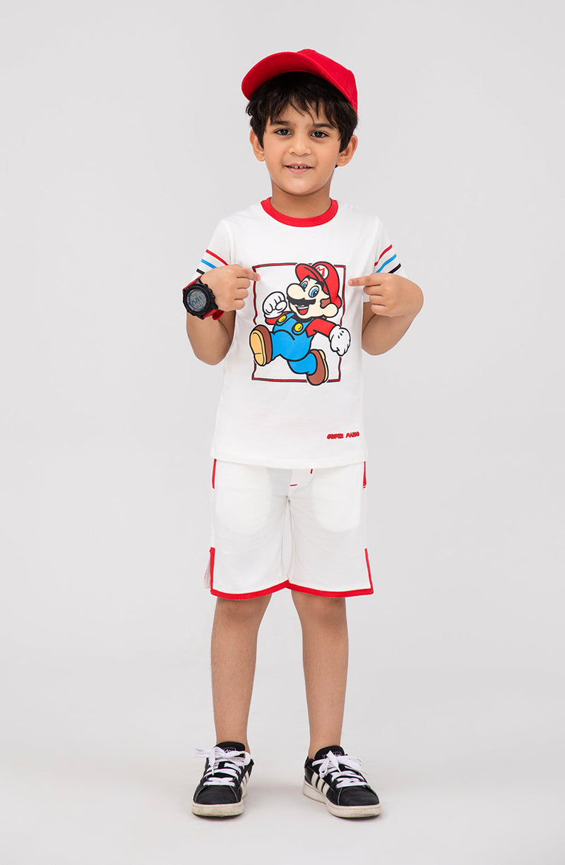 Boys Super Mario Co-Ord Set - IBSU718325 - Shop Now at Leisure Club