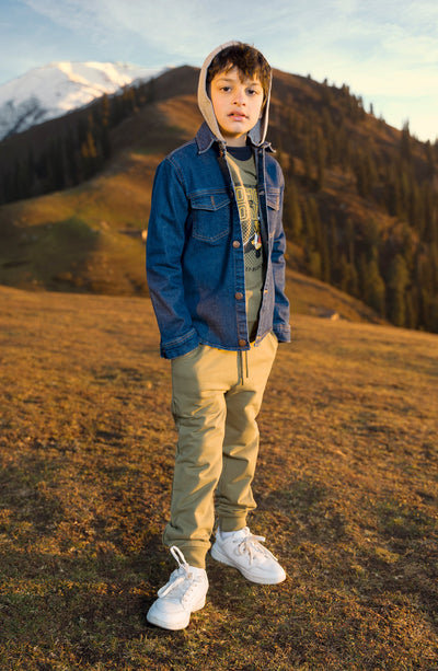 Denim Shacket Withhood - IBW608424 - Shop Now at Leisure Club