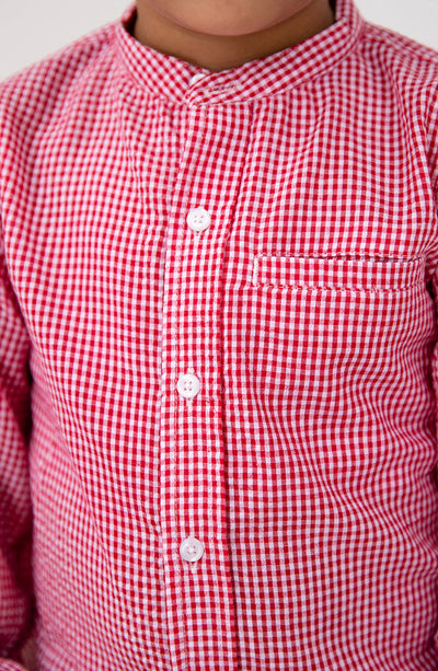 Boys Pin Check Shirt - IBW702125 - Shop Now at Leisure Club