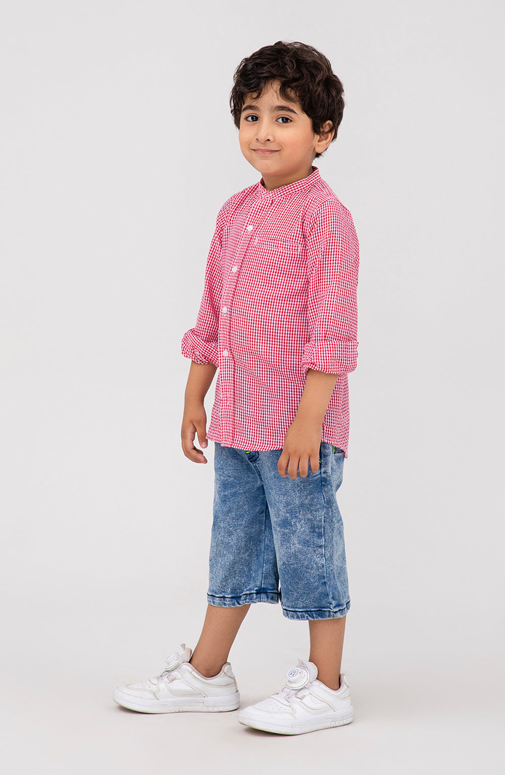 Boys Pin Check Shirt