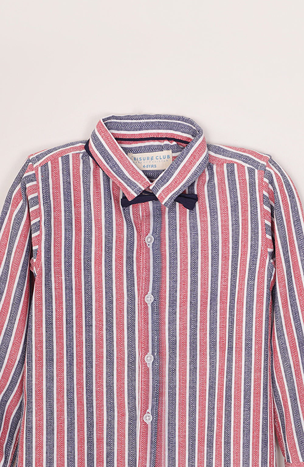 Boys Striper Bow Shirt - IBW709125 - Shop Now at Leisure Club
