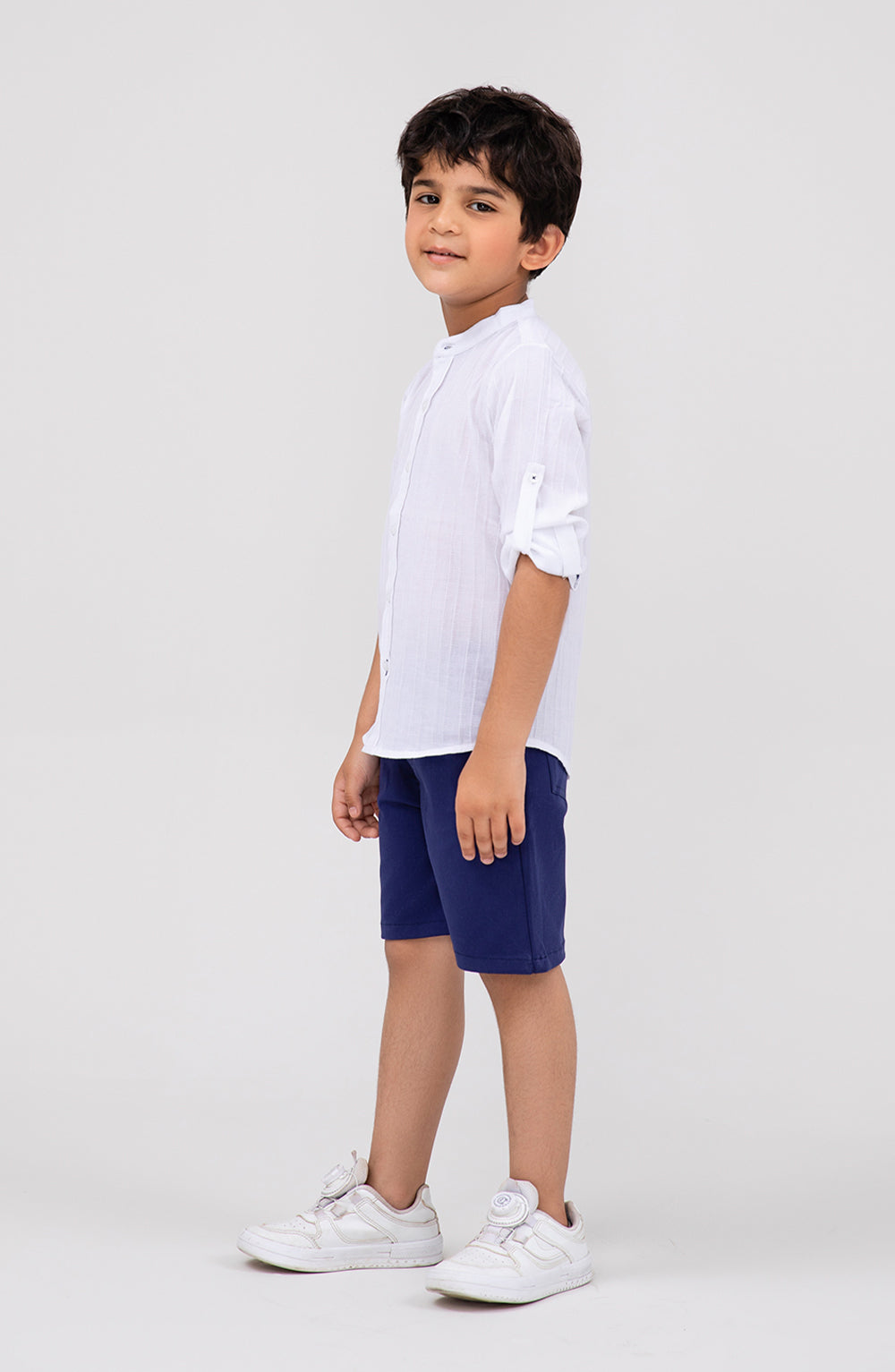 Boys White & Blue Co-ord Set