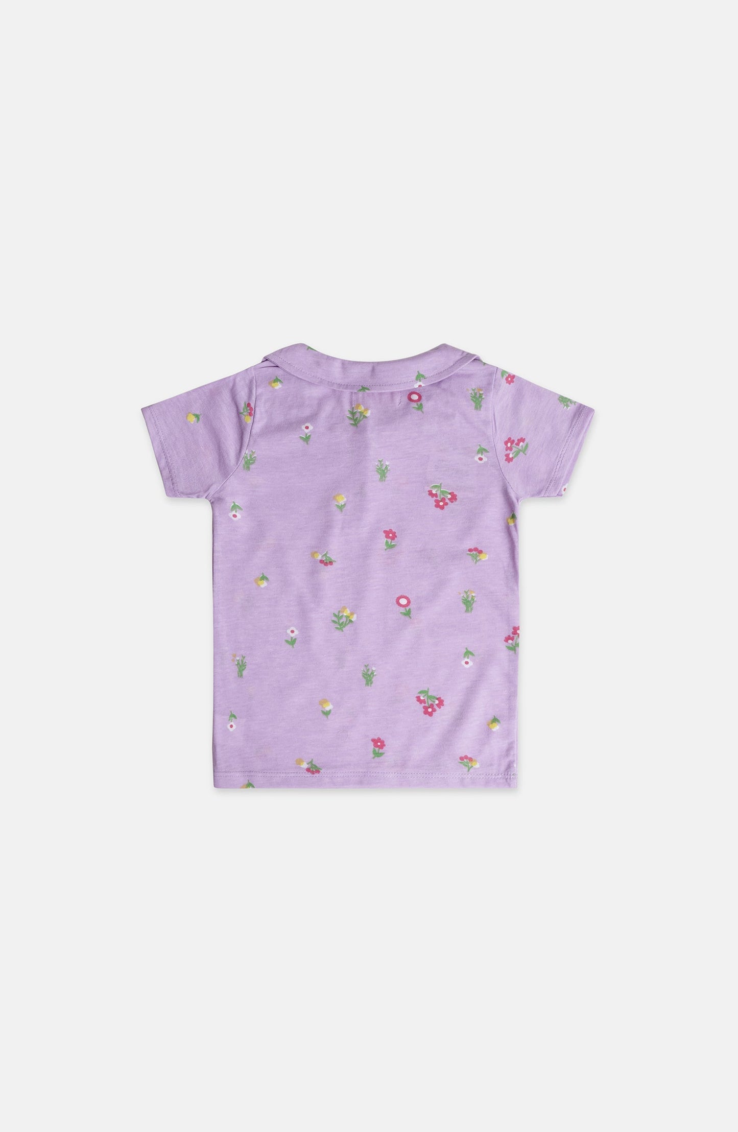 Floral Print Polo Shirt