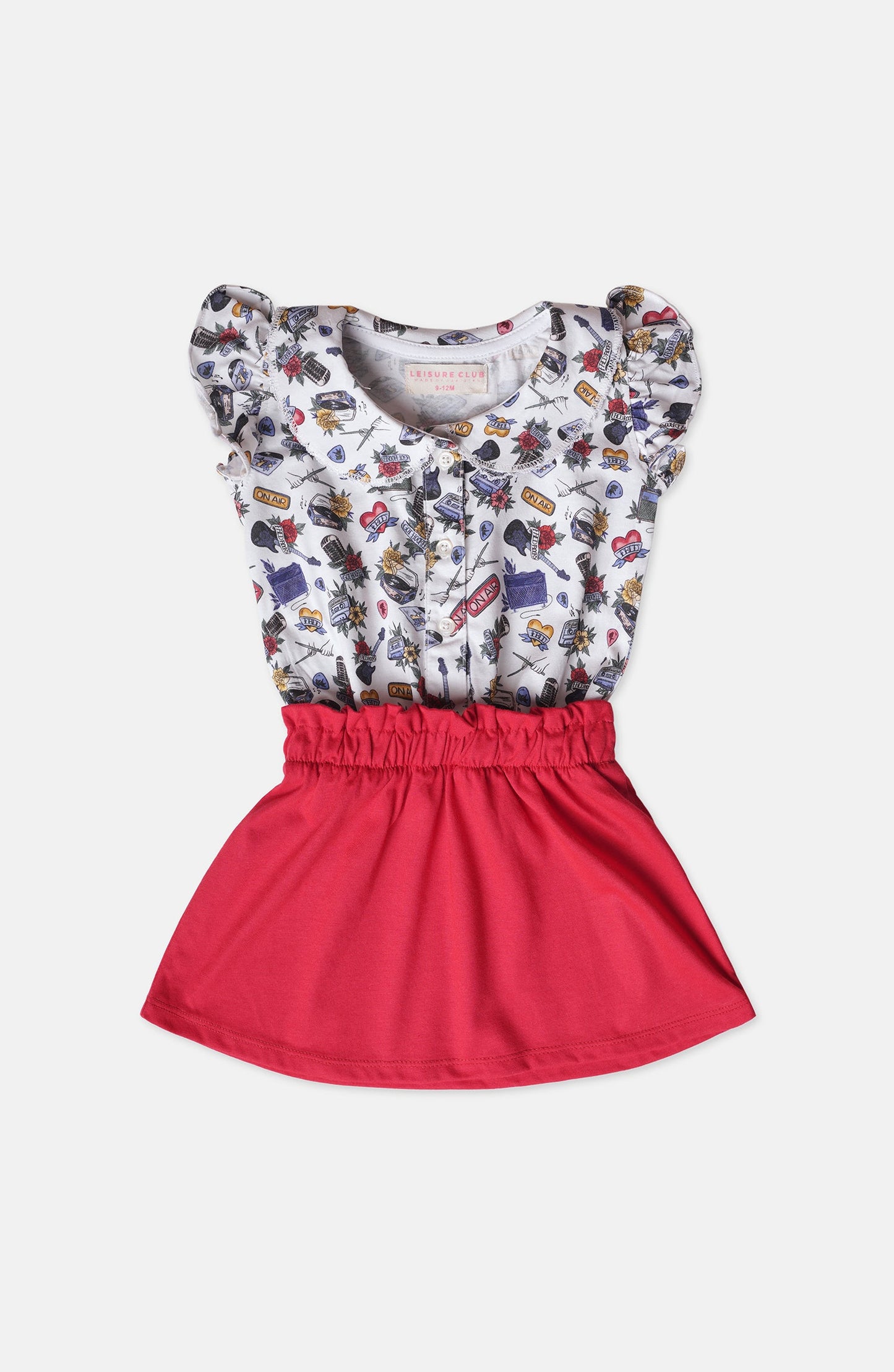 Musical Rose Print Dress - IGKD900324 - Shop Now at Leisure Club