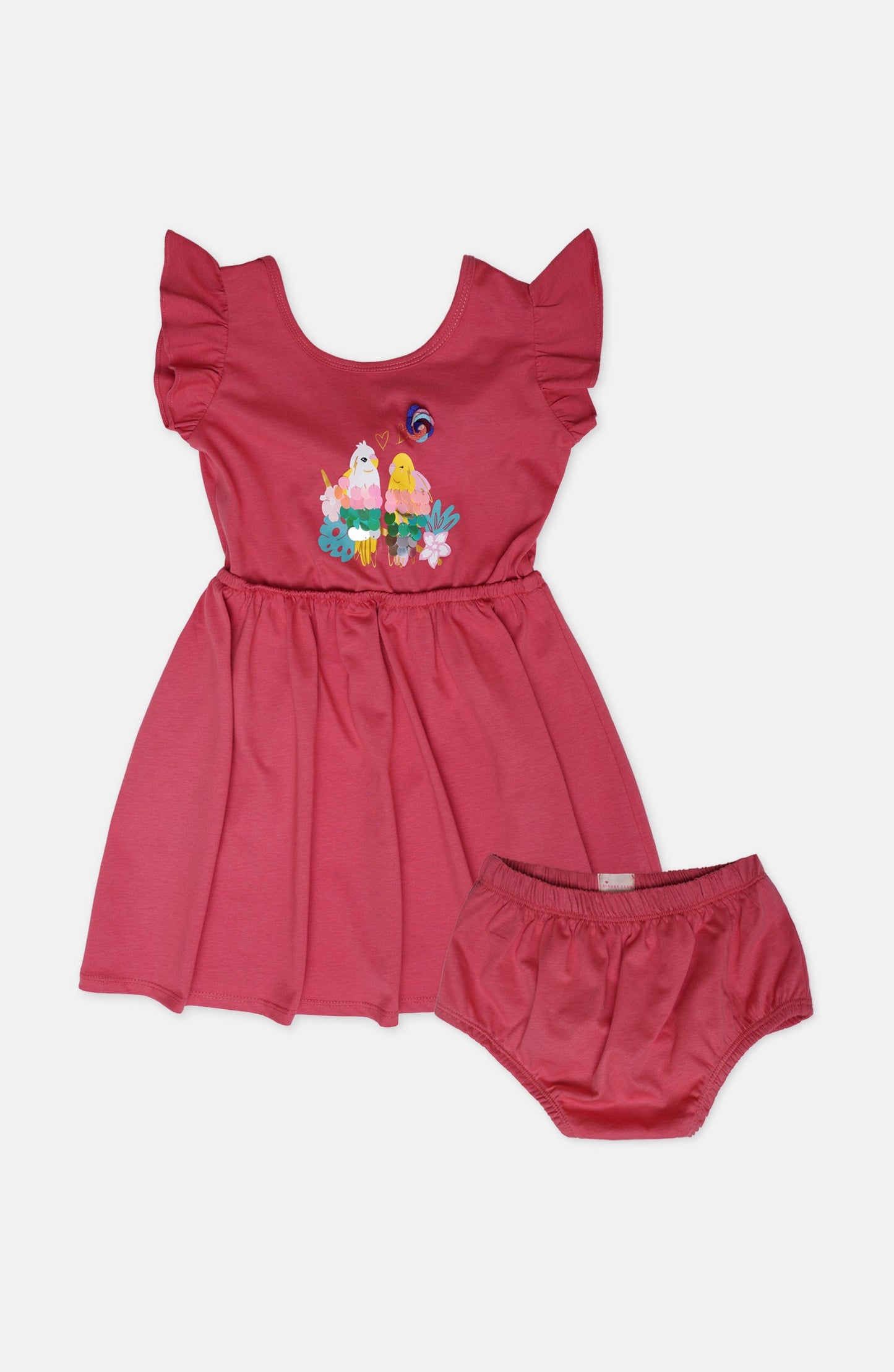 PARTY SPARKLING BIRD PRINT DR - IGKD904324 - Shop Now at Leisure Club