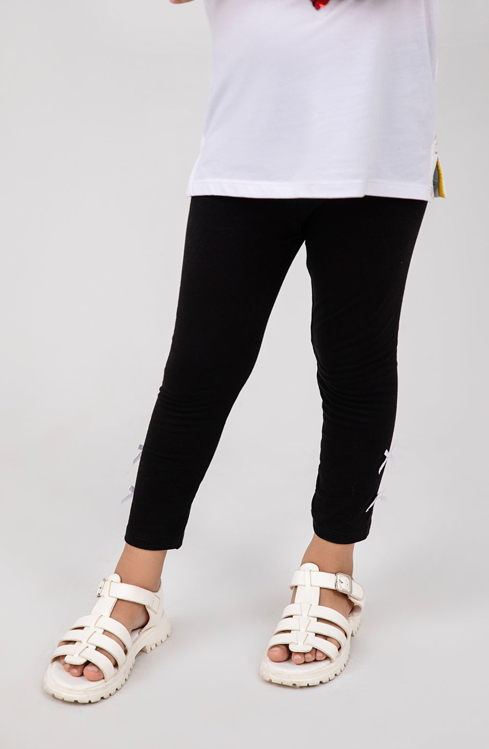 Girls Basic Black Tights