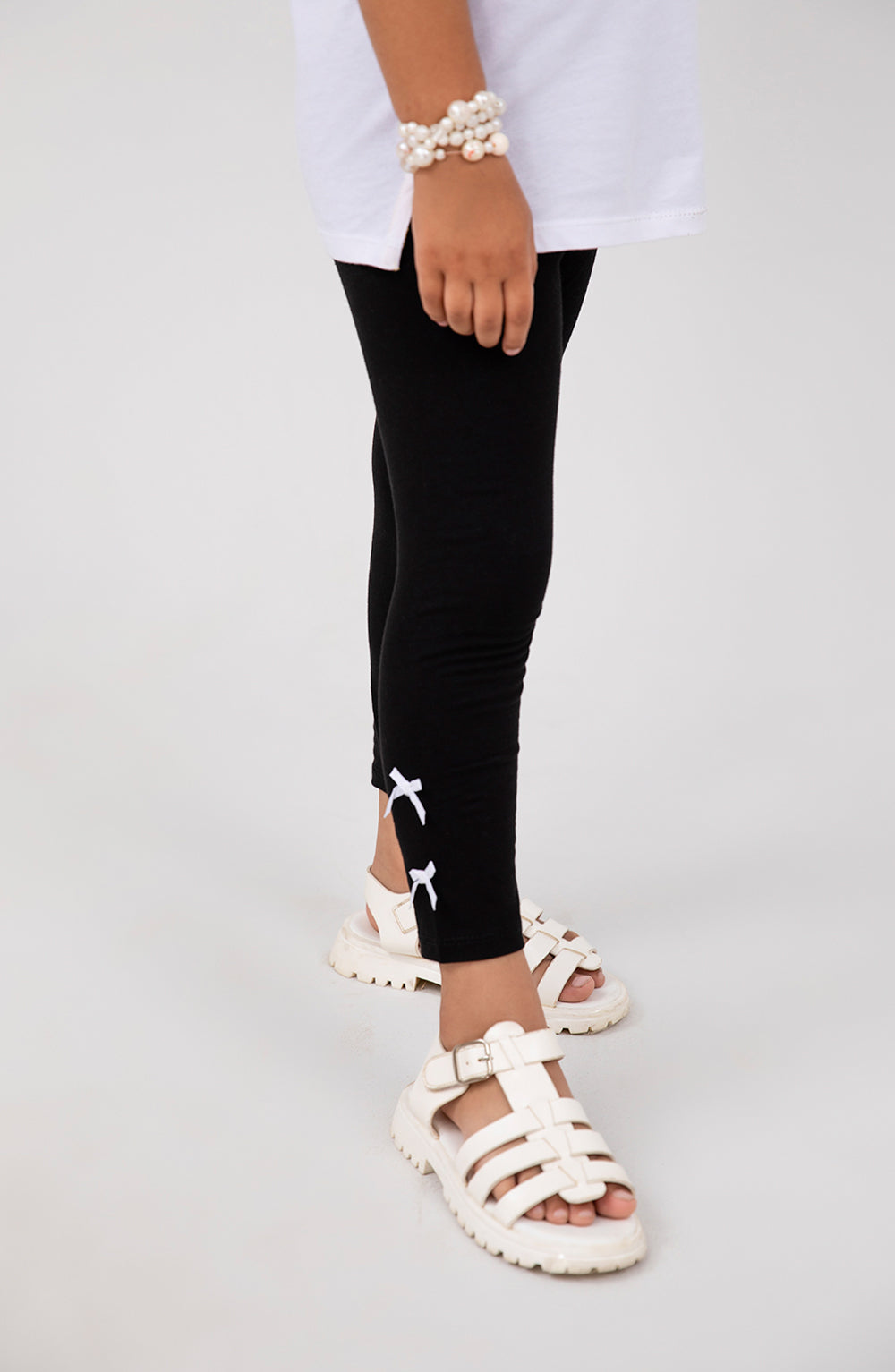 Girls Basic Black Tights