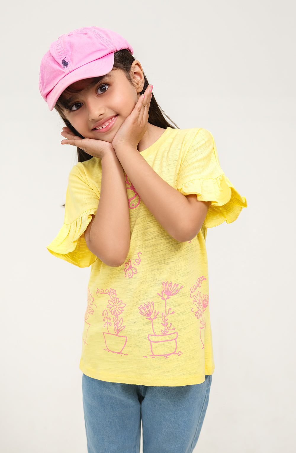 Girls Floral Boxy Top